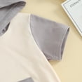 thumbnail image 6 of Bagilaanoe 2pcs Toddler Baby Boy Shorts Set Contrast Color Short Sleeve Hood T Shirt Tops + Shorts 6M 12M 18M 24M 3T Kids Casual Summer Clothes, 6 of 8