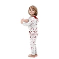 thumbnail image 4 of SDNall Family Halloween Jumpsuit Boys Girls Halloween Fashion Bloodstain Print Plush Long Sleeved Jumpsuit Family Parent-Child Wear Kid, 4 of 8