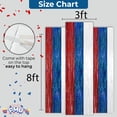 thumbnail image 7 of PMU Patriotic Metallic Curtains Red, White, Blue Party Accessories Decoration (12/pkg) Pkg/1, 7 of 7