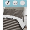 thumbnail image 4 of Vintage Brown, Twin Size Down Alternative Comforter, Lightweight Comforter Quilt Bedding Set with Pillow Shams Ombre Abstract Minimalist Geometric All Seasons Bed Comforter Duvet Insert 68"x86", 4 of 7