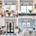 thumbnail image 5 of Gray Elephants Farmhouse Short Window Curtain Valances, Modern Vintage Elephants Blowing Bubbles Rod Pocket Kitchen Valances for Living Room Bedroom Bathroom Cafe 42" x 12", 5 of 8