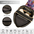 thumbnail image 4 of Stylish Leather Crossbody Bag 8.46x5.9x2.16In Easy To Carry Multi-Purpose Travel Hiking Shopping Fashion Bag Beautiful Purple Pattern, 4 of 7