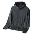 thumbnail image 4 of Chaqueta con capucha y cremallera completa para hombre Yinane protección solar UPF50+, 4 of 7