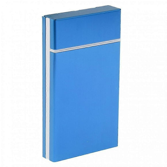 Automatic Cigarette Case With 20 Cigarette Holder Blue