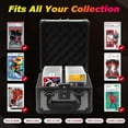 thumbnail image 4 of ZINHO Graded Card Case Upgraded Sports Card Storage Box Waterproof Trading Card Holder, Compatible with PSA BGS CSG FGS Up to 80+ Cards with TSA Approved Locks, 4 of 8