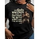 thumbnail image 1 of Women'S Inspirational Warrior Graphic T-Shirt - Short Sleeve, Crew Neck, Casual Spring/Summer Top with Motivational Print, Black, Motivational T Shirts, 1 of 6