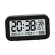 thumbnail image 4 of Reloj despertador electrónico de escritorio con función luminosa y pantalla LCD, reloj digital. Negro, 4 of 9