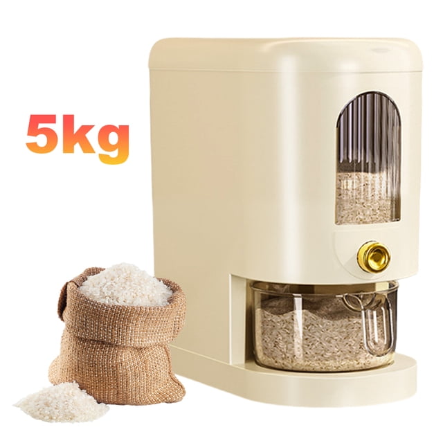 Cubo Arroz A Prueba Insectos Y Humedad Sellado Tina Arroz Cajón Fideos Arroz Caja Almacenamiento Arroz Caja Almacenamiento Arroz (10 Catties)