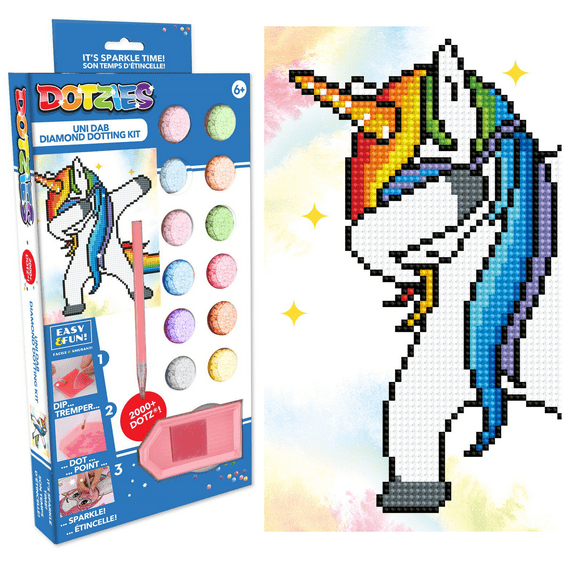 Diamond Dotz Dotzies Uni Dab Diamond Painting Kits for Kids - Diamond Art Kits a Relaxing Creative Craft Kit with Dotz Gems 9.1"x9.1"