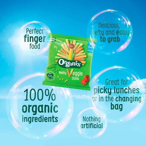 Organix Melty Organic Sweetcorn Rings Baby Puffs 6 months+ 20g, British Import (Pack of 3)