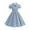 AL12-Dark Blue, variant on Lumtrix Girls Short Sleeve 50s Lapel Vintage Swing Dress Polka Dot Dress Casual A-Line Party Dress for 3-14 Years Red 130