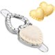 thumbnail image 1 of Molde para Raviolis en Forma de Corazón, Molde de Prensa de Empanada Goya de Acero Inoxidable, Cortador de Masa para Envolver, Pastelería China, Plata, 1 of 4
