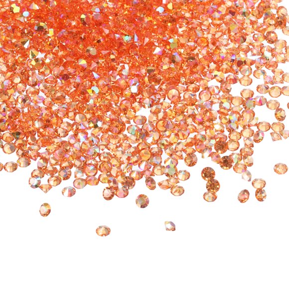 Unique Bargains 14000Pcs Diamants de Table de Mariage en Acrylique 3mm Cristaux Gemmes pour Décorations, Orange AB