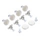 thumbnail image 2 of Manija 10pcs de aleación de zinc redonda de la cocina Pomo de puerta del gabinete del cajón Cajón Armario Armario Tire tornillo de fijación Kit de hardware de los muebles, 2 of 6