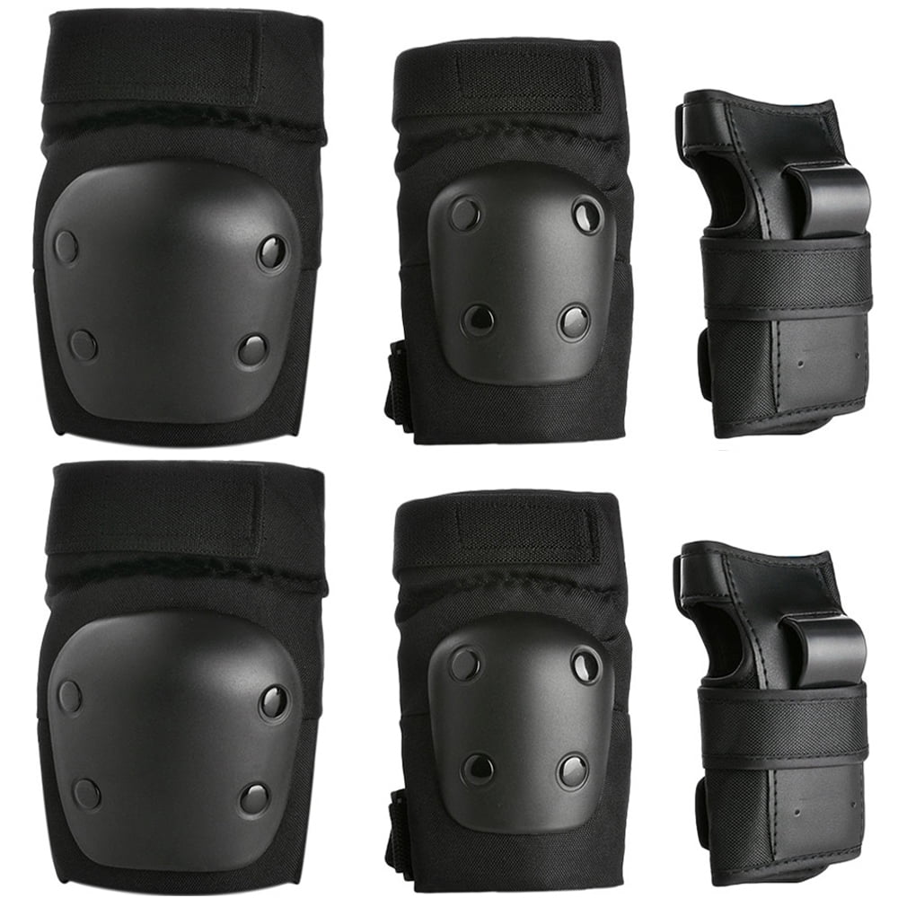 6PCS Kids Skating Knee Elbow Waist Protective Gear Pads Set Support Brace Guards for Children by