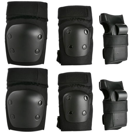 6PCS Kids Skating Knee Elbow Waist Protective Gear Pads Set Support Brace Guards for (Best Knee Pads For Airsoft)