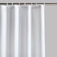 thumbnail image 5 of Cortina de ducha de tela de poliéster resistente, calidad de lujo de hotel, 180 x 200 cm, resistente al agua y lavable a máquina, patrón de tejido de gofre suave, fácil instalación con ojales de, 5 of 6