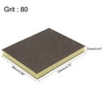 thumbnail image 2 of Coarse Grit 80 Grit Sanding Block Pad 4.72" x 3.86" x 0.47" Size Sanding Sponge 12pack, 2 of 4