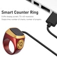 thumbnail image 4 of Counter Ring, Easy Counting Integrate CNC Button Finger Counter Support APP Clear Display Vibration Motor 20MM  for Outdoor Sports Pink,Brown, 4 of 7