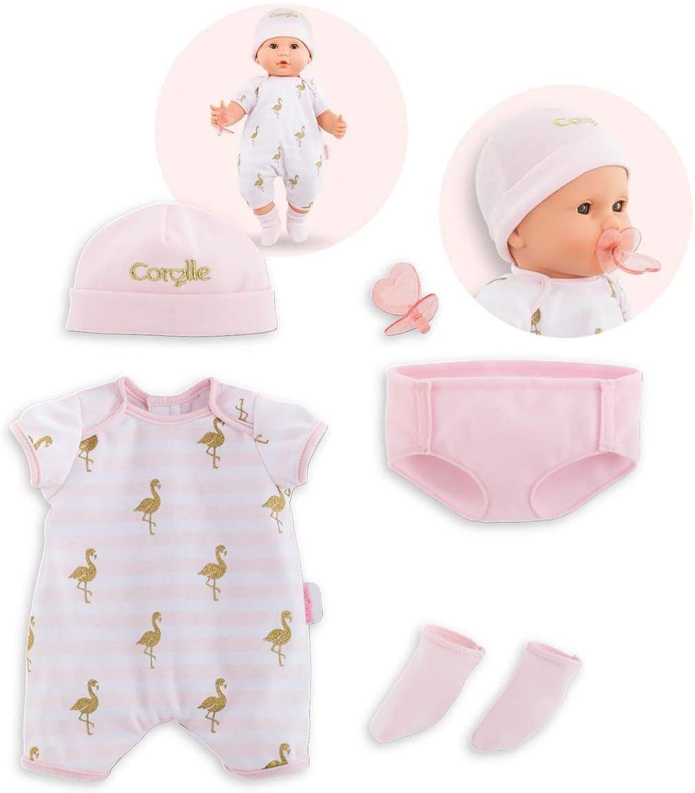Bungalow vigtigste bus Corolle - Layette Set - 6 Piece Clothing and Accessory Set for Mon Grand  Poupon 14" Baby Dolls - Walmart.com