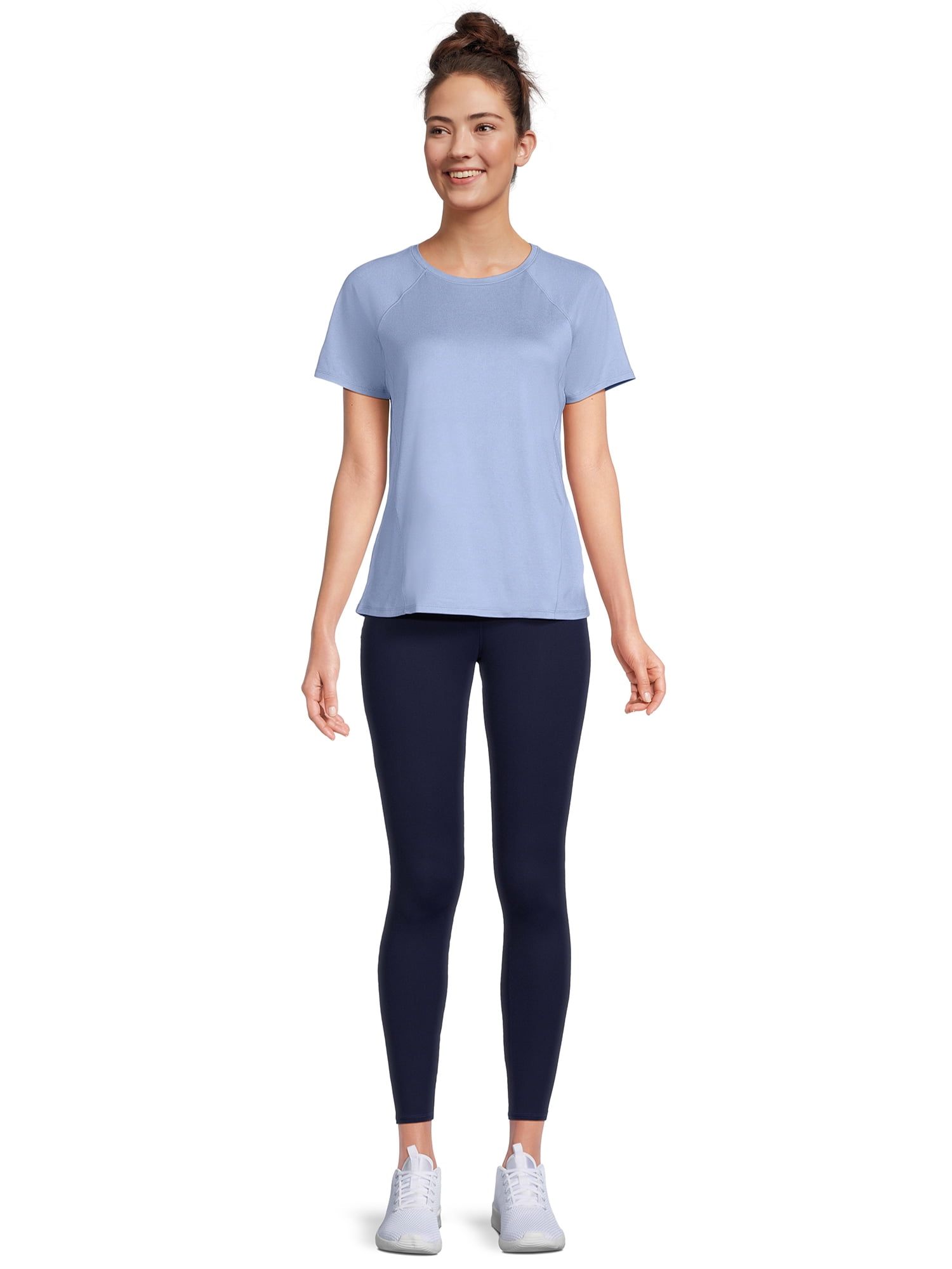 Athletic Works Women's Active T-Shirt and Leggings Set, 2-Piece, Sizes XS-XXXL