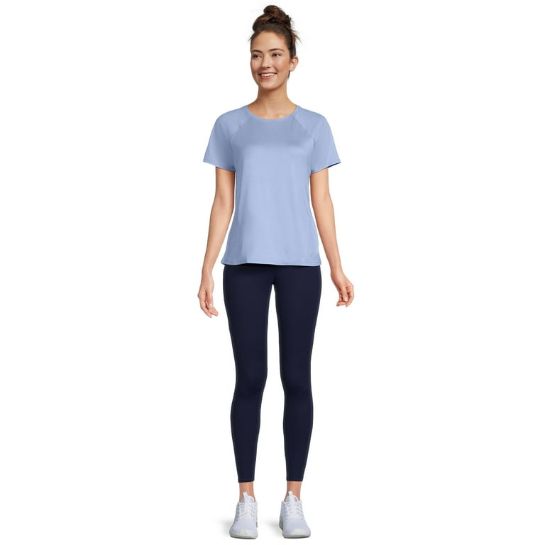 Athletic Works Women's Active T-Shirt and Leggings Set, 2-Piece