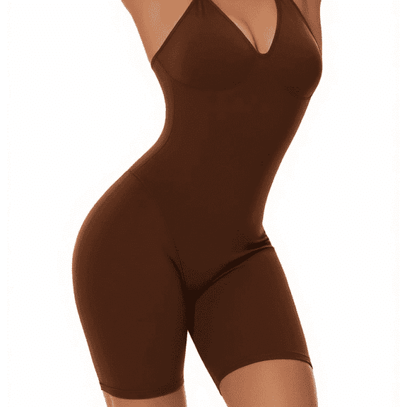 Yookey Women Slimming Bodysuits Shapewear Tops Tummy Control Body Shaper Spaghetti Strap Camisole Leotards Bodycon Jumpsuit