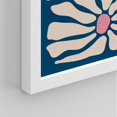 thumbnail image 5 of PixonSign Framed Canvas Print Wall Art Set - Navy Blue Blush Pink Daisy Poster Art - Set of 3 Nature Wilderness Mid-Century Modern Floral Botanical Wall Décor for Living Room - 12"x16"x3 White, 5 of 5