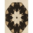 thumbnail image 1 of Ahgly Company Tapis d'Intérieur Lavables en Machine Rectangle Transitionnel Zone Grise de Minuit, 2' x 3', 1 of 7
