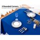 thumbnail image 3 of Mantel Surmente de poliéster azul 228 x 335 cm para boda, 3 of 7