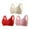 R-9-Hot Pink, variant on Bigersell Bras for Women Pack 3PCS Snap Front Closure Sport Bra Style R-3 Polyester Breathable Push-Up Bras
