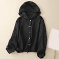 thumbnail image 2 of Winter clothing for women Plus Size Hooded Coat Women Loose Long Sleeve Lightweight Sun Jacket Breathable Outerwear For Spring Summer Fall Casual Wear, 2 of 5