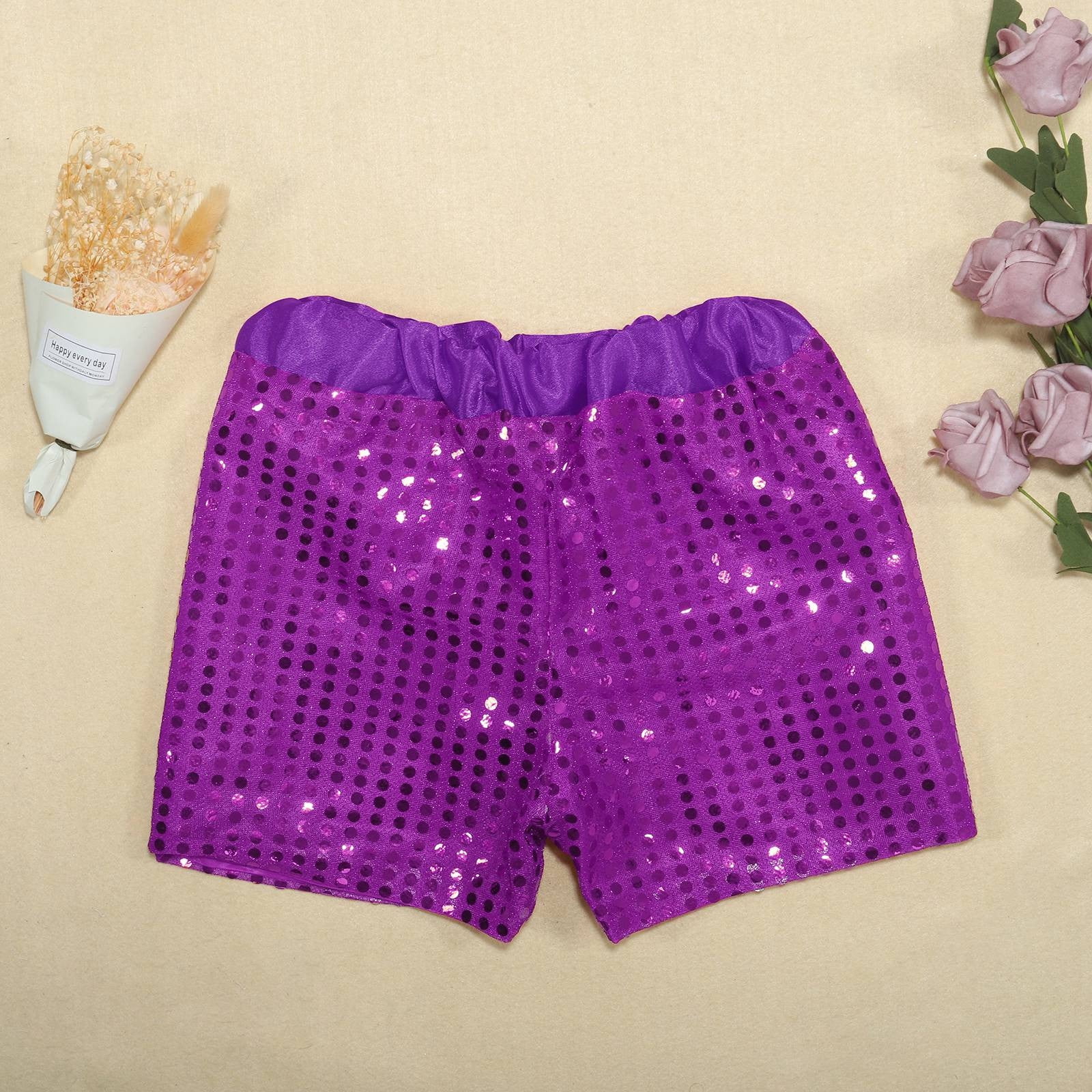 YOUSNH Toddler Kids Baby Girls Boys Sparkly Sequins Elastic Waist