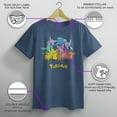 thumbnail image 3 of Boy's Pokemon Pikachu and Eeveelutions Logo  Graphic Tee Navy Blue Heather X Large, 3 of 9