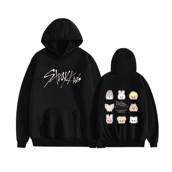 KJCEWSTX Stray Kids Tour Merch Hoodie New Logo Felix Hyunjin Fashion Cool Hoodie Sweatshirt for Men and Women Long Sleeve