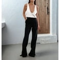 thumbnail image 4 of Womens Summer U Neck Satin Sleeveless Casual Tank Tops White M, 4 of 9