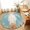Blue, variant on Small Round Rug 3Ft, Coastal Sea Turtle Non-Slip Washable Circle Rugs Carpet, Summer Coral Ocean Vintage Wood Indoor Outdoor Rug Floor Mats Throw Runner for Bedroom Living Room Bathroom