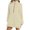Beige, variant on Womens Sweatshirt Dress Side Split Long Sleeve Half Zip Hoodie Dresses Fall Tunic Tops with Pocket Black S