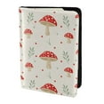 thumbnail image 2 of Pofeuu Flat Mushrooms Print Travel Document Organizer Passport Holder Men Women for Family (6.5 in x 4.5 in),Wallet Holder Credit Card Clutch Bag Case, 2 of 5