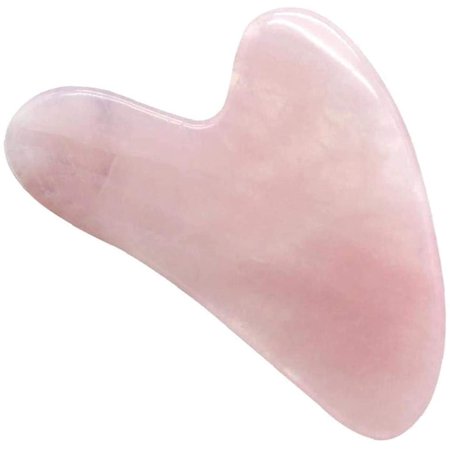 Gua Sha Facial Tool Guasha Board Natural Jade Stone for SPA Acupuncture Therapy Trigger Point Treatment Gua Sha Scraping Massage Tool Facial Beauty Roller Skin Care Tools (D-Pink)