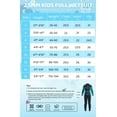 Kids Wetsuit for Boys Girls Toddlers Youth, 2.5mm Neoprene Back Zip Wet