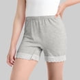 thumbnail image 2 of AINIYS Girls Ruffle Trim Lounge Shorts Delicate Hem Cozy with Elastic Waist Closure for Sleepwear and Relaxation Moments Gray 8-9 Years, 2 of 6