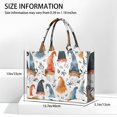thumbnail image 3 of Large Capacity Tote Bag,Multicolor Christmas Gnome Pattern Handbag Fashion Luxury Tote Bag,15.7"x13"x 5.1" Inches,Laptop Compatible, 3 of 6