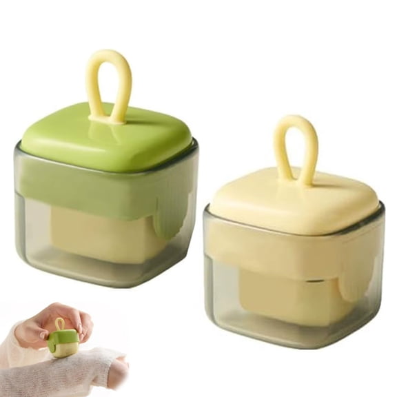 2Pcs Washable Sticky Roller Reusable Lint Remover Portable Pet Hair Remover for Clothes,Travel Household