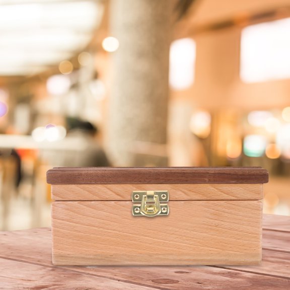 Supvox 10Pcs Jewelry Box Metal Hasp Buckle Golden Small Latch Durable for Home Use