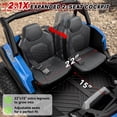 thumbnail image 4 of TOYBSNR 24 Volt 2-Seater Ride on Toys with Remote Control 4WD XXXL Electric Car for Big Kids Ages 3-14, Ride on Cars UTV with 15" EVA Tires, Rainbow LED Lights Bluetooth Music Spring Suspension Blue, 4 of 10