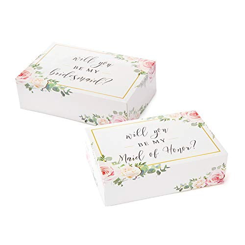 Bridesmaid Boxes- Floral (6 pack)