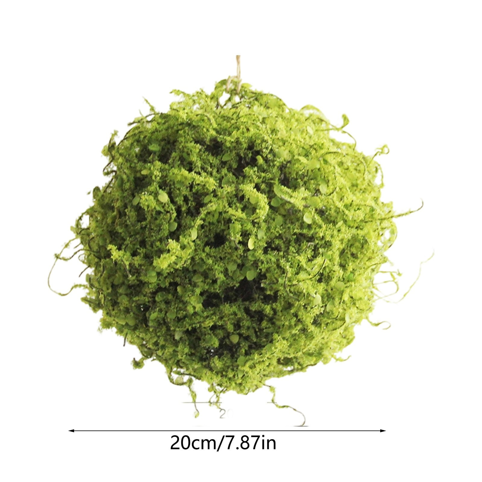 7.8 Inch Artificial Moss Topiary Balls, Large Handmade Greenery Balls for Outdoor Decor, Garden, Patio, Wedding Centerpieces, and Indoor Home Party Displays