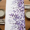 thumbnail image 5 of Table Runners 72 Inches Long Dress Scarves, Purple Leaves Farmhouse Kitchen/Dining Table Runner, Coffee Tablerunners, Summer Botanical 14x72 Inch, 5 of 9