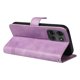 thumbnail image 4 of For Motorola Moto G75 5G Case Flip Wallet T-Shape Lines Leather Phone Cover - Light Purple, 4 of 5